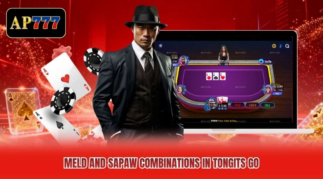 Meld and Sapaw combinations in Tongits Go