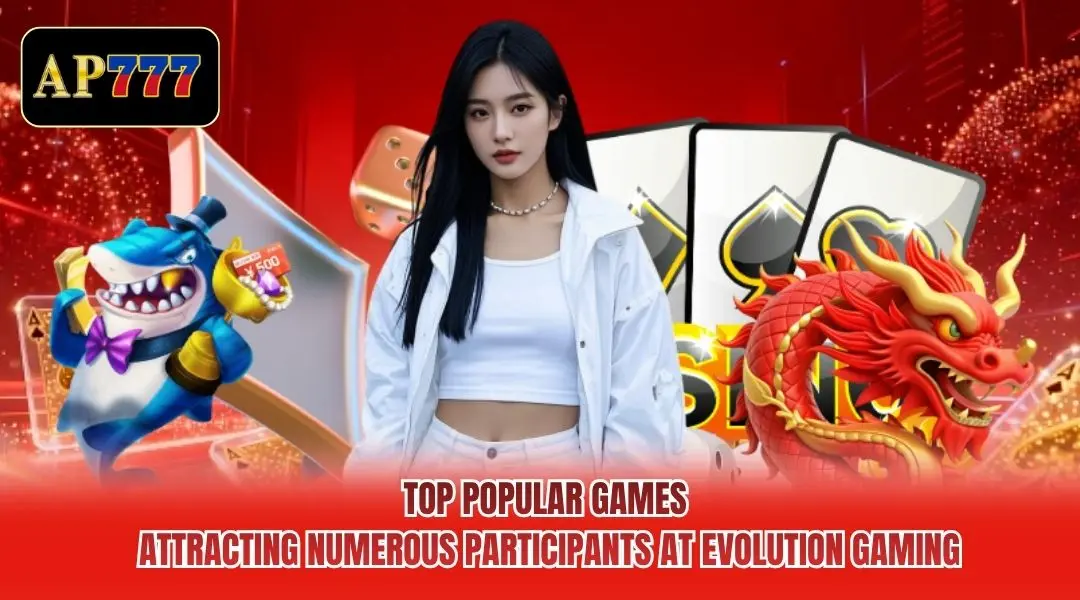 Top popular games attracting numerous participants at Evolution Gaming
